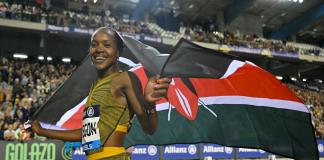 La atleta keniana Faith Kipyegon busca bajar de los cuatro minutos en la milla