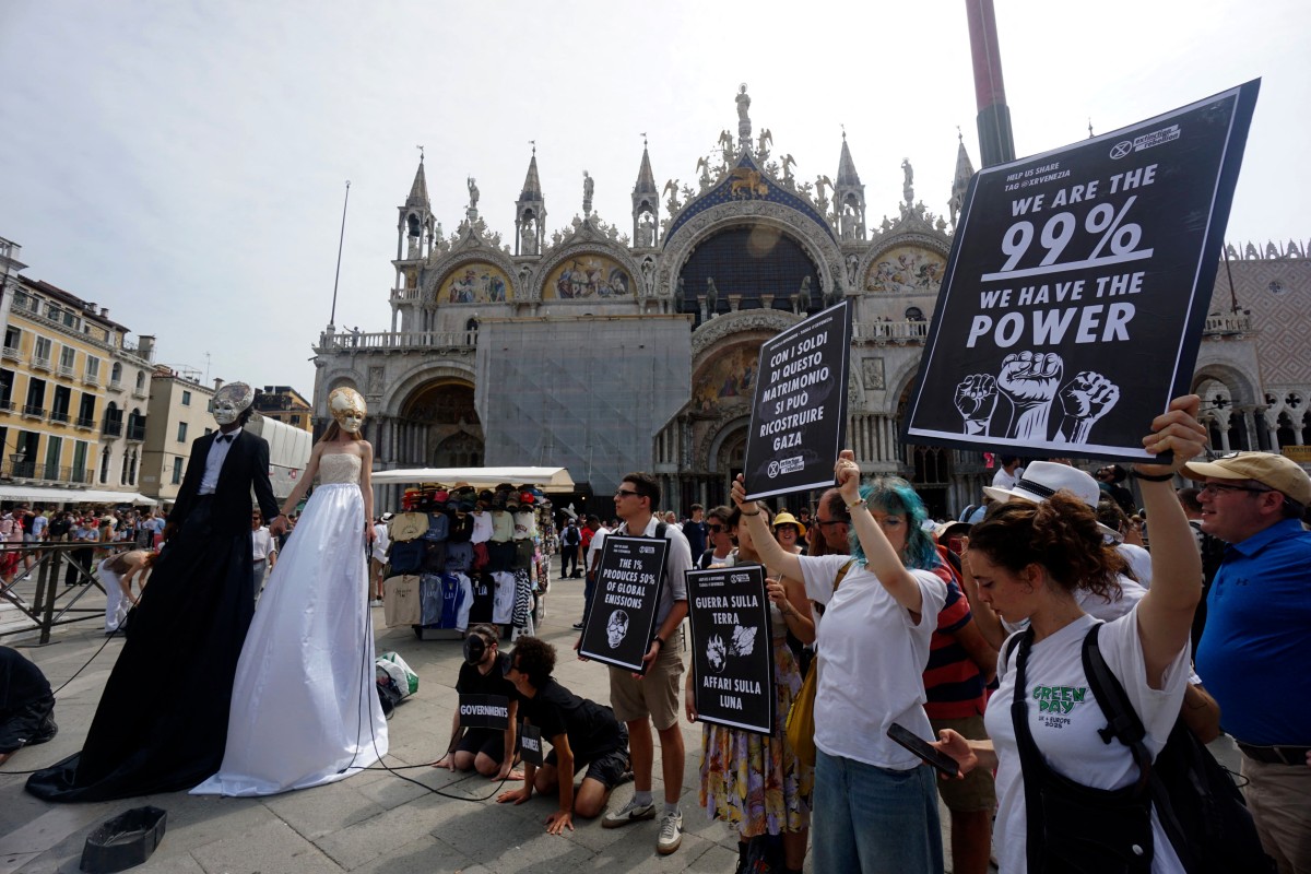 Yates, estrellas y VIP inundan Venecia para la boda de Jeff Bezos Yates, estrellas y VIP inundan Venecia para la boda de Jeff Bezos