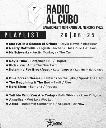 Radio al Cubo - Ju. 26 Jun 2025 Radio al Cubo - Ju. 26 Jun 2025