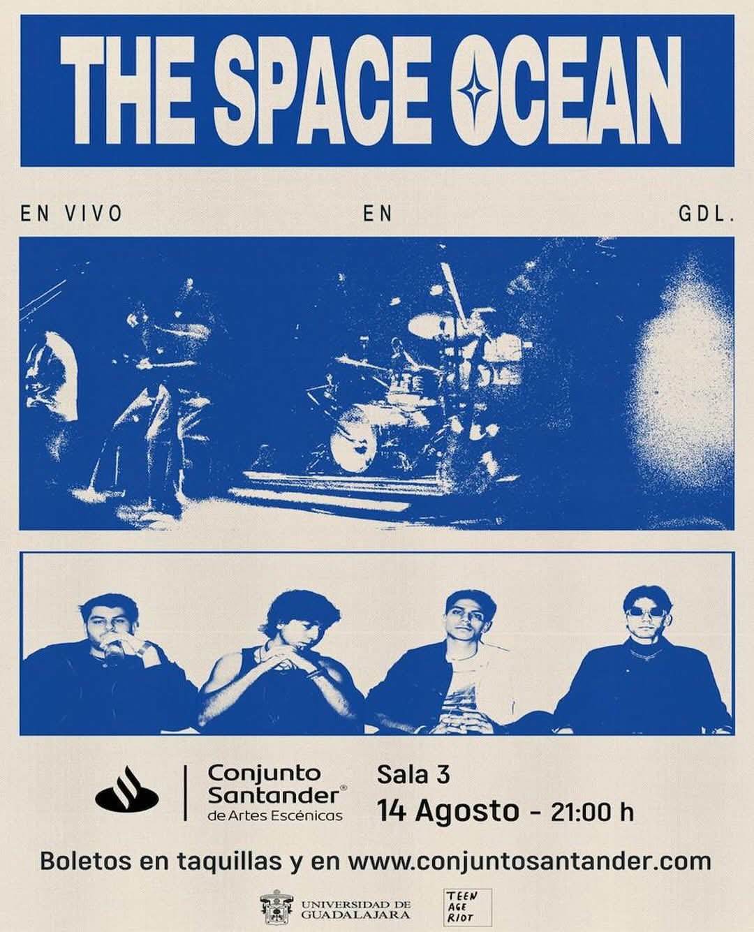 The Space Ocean, banda tapatía que tendrá una experiencia multisensorial en el Conjunto Santander