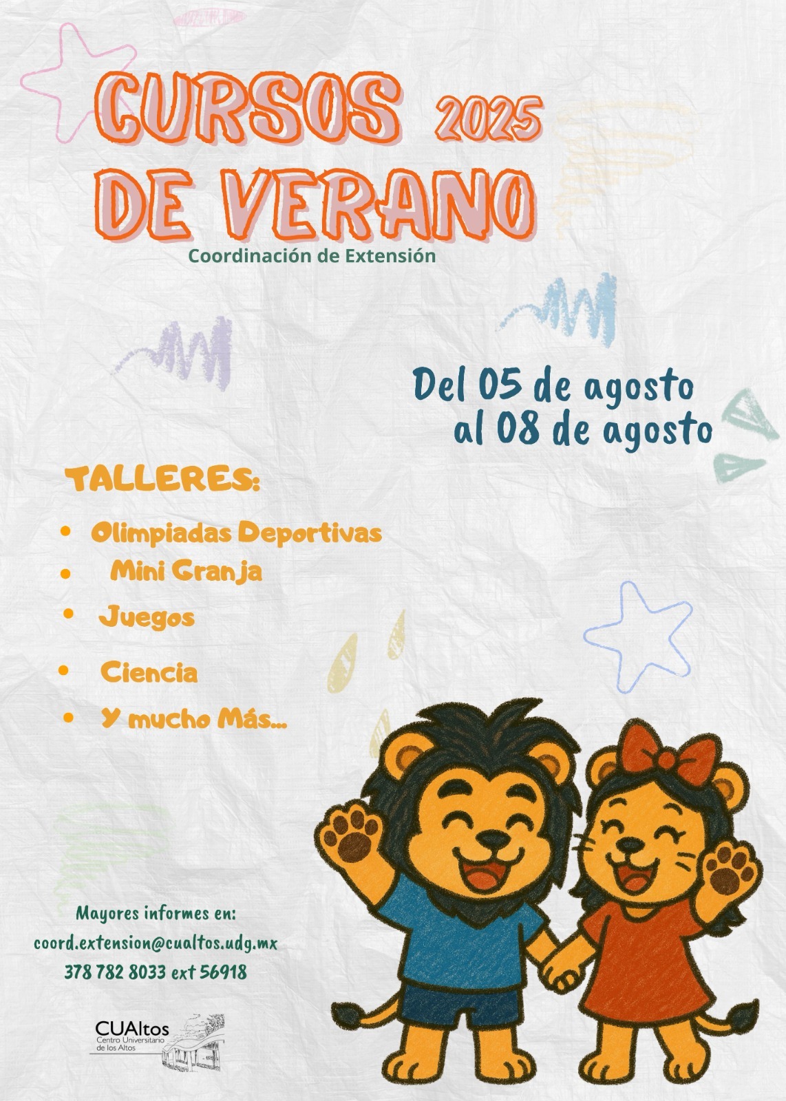 ¿Tiempo libre en vacaciones? La UdeG abre cursos de verano con deportes, música y hasta robótica ¿Tiempo libre en vacaciones? La UdeG abre cursos de verano con deportes, música y hasta robótica
