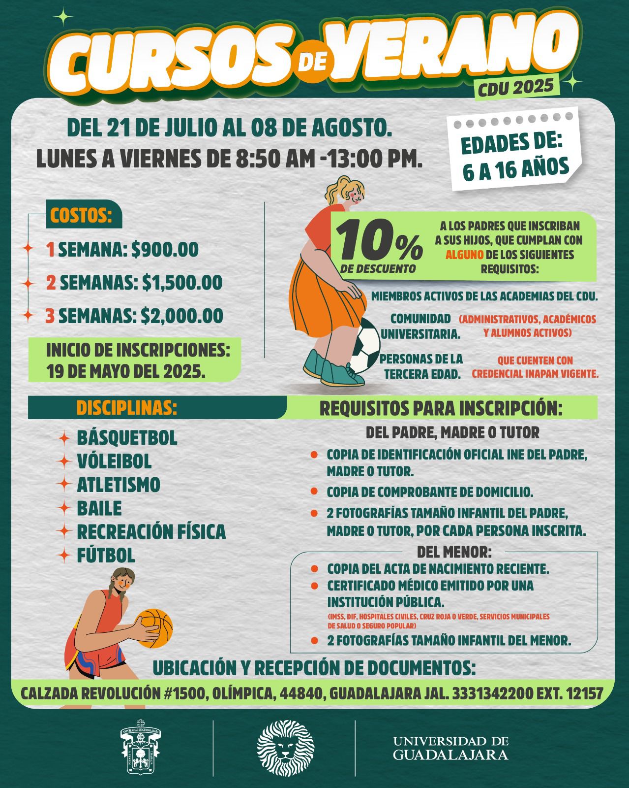 ¿Tiempo libre en vacaciones? La UdeG abre cursos de verano con deportes, música y hasta robótica ¿Tiempo libre en vacaciones? La UdeG abre cursos de verano con deportes, música y hasta robótica