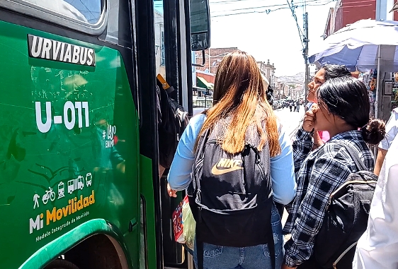 La ruta del transporte público de Indeco únicamente cuenta con una unidad
