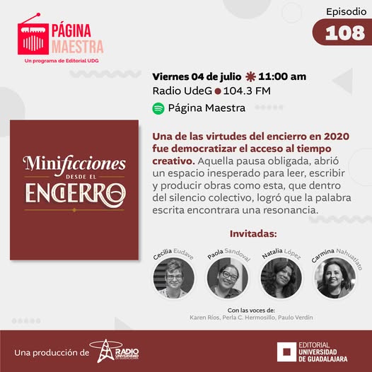 Página Maestra - Vi. 04 Jul 2025 - Minificciones desde el encierro Página Maestra - Vi. 04 Jul 2025 - Minificciones desde el encierro