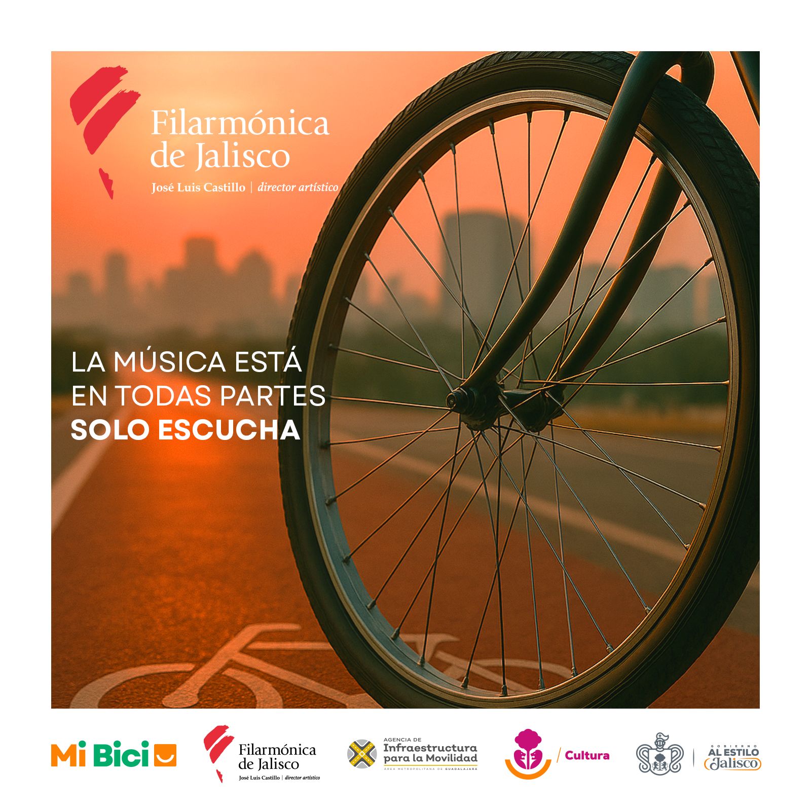 La OFJ y MiBici unen esfuerzos para acercar la música sinfónica al espacio público La OFJ y MiBici unen esfuerzos para acercar la música sinfónica al espacio público