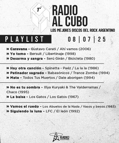 Radio al Cubo - Ma. 08 Jul 2025