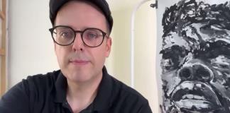 Fernando Quirarte cuestiona la masculinidad en "Unfolding Grace", pintura premiada en Nueva York