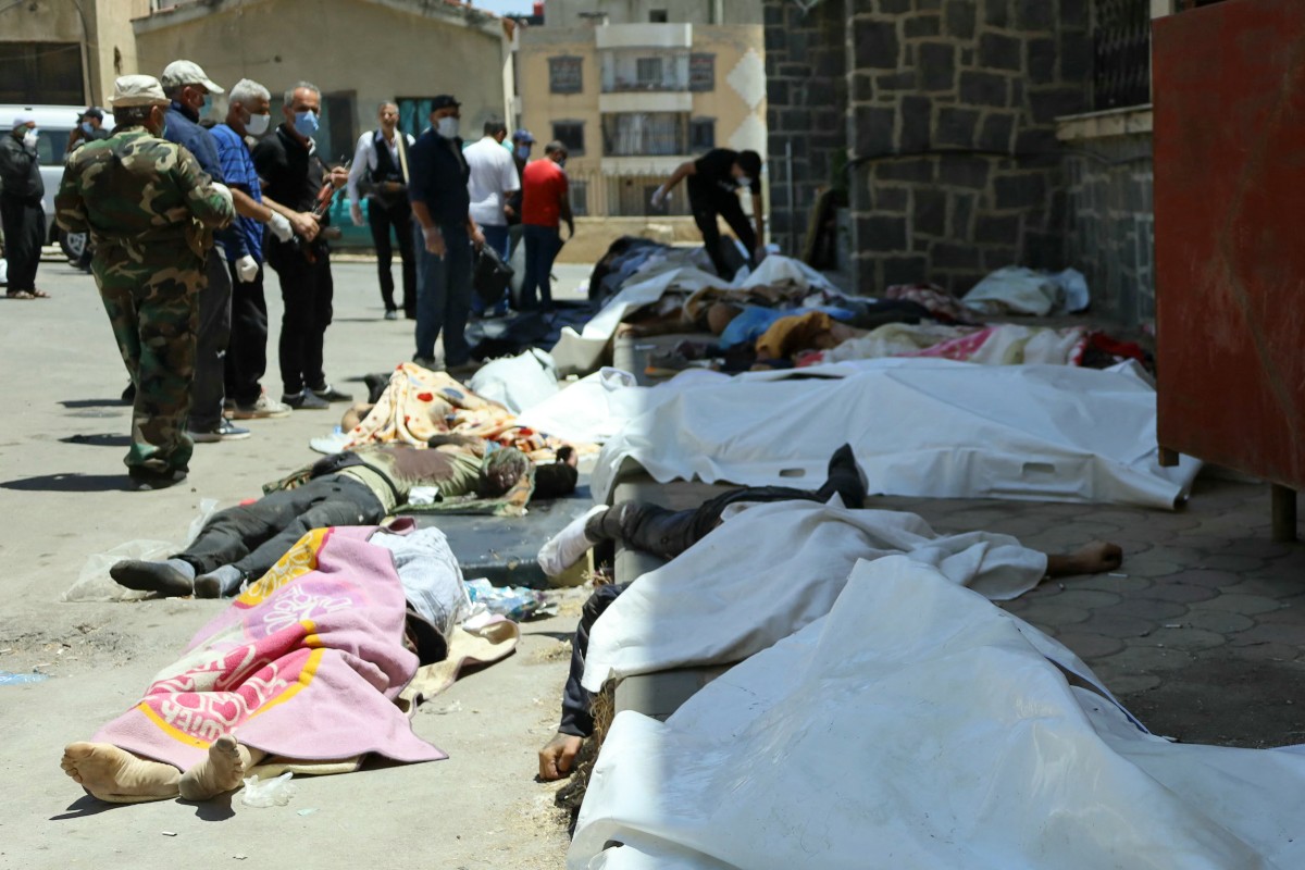 En Siria, la golpeada ciudad de Sueida cuenta sus muertos