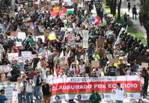 Sheinbaum condena la violencia en la nueva protesta contra la gentrificación en México
