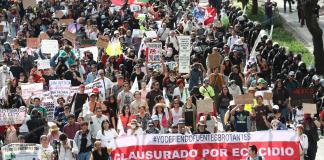 Sheinbaum condena la violencia en la nueva protesta contra la gentrificación en México