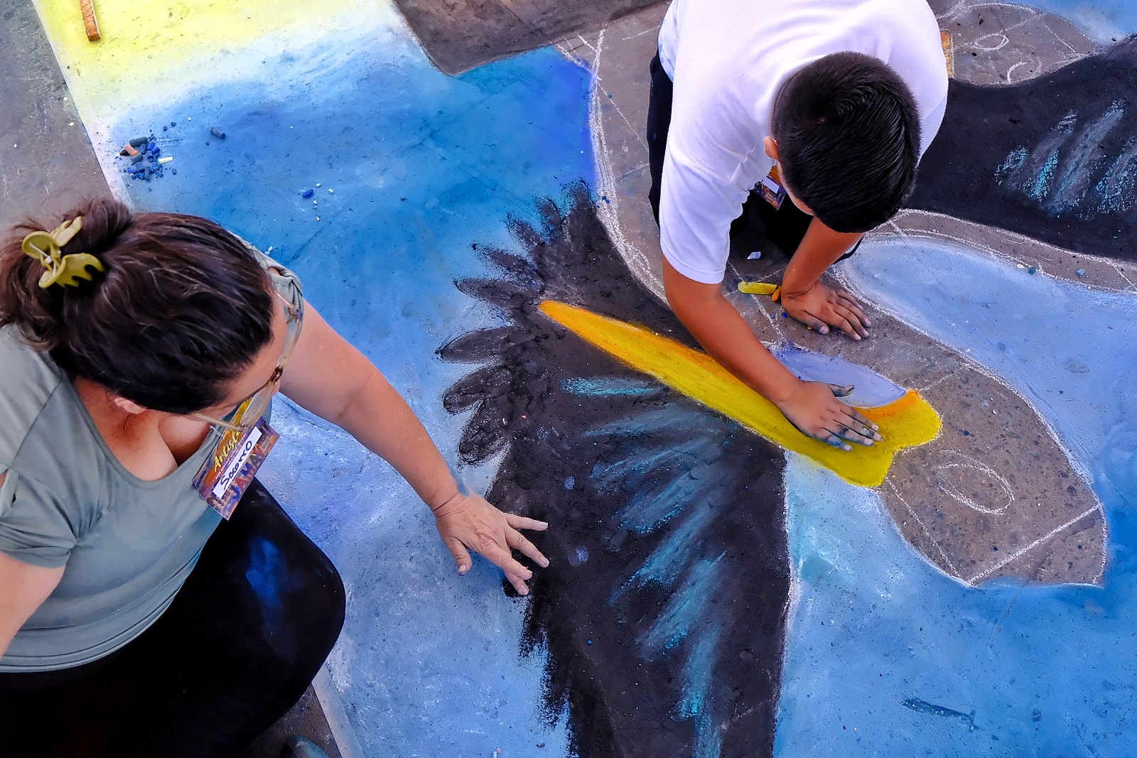 Convierten la plaza principal de Jamay en un Lienzo efímero con el taller de Arte Madonnari Convierten la plaza principal de Jamay en un Lienzo efímero con el taller de Arte Madonnari