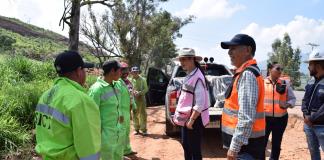 Realizan trabajos de ampliación en el entronque del kilómetro 40 en carretera a Jocotepec