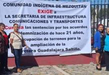 Indígenas de Mezquitán reclaman desacato de la SICT Federal