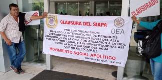 Porque el alza a tarifas del SIAPA "es ilegal", "clausuran" las oficinas centrales 