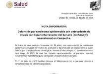 Muere de cáncer paciente infectada por gusano arrendador
