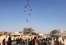 Gaza, visto desde el cielo es un territorio sumido en la oscuridad