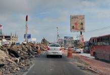 Inicia intervención de carriles centrales en Carretera a Chapala y el tráfico colapsa