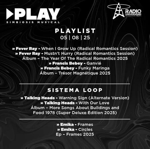 Play - Ma. 05 Ago 2025 Play - Ma. 05 Ago 2025