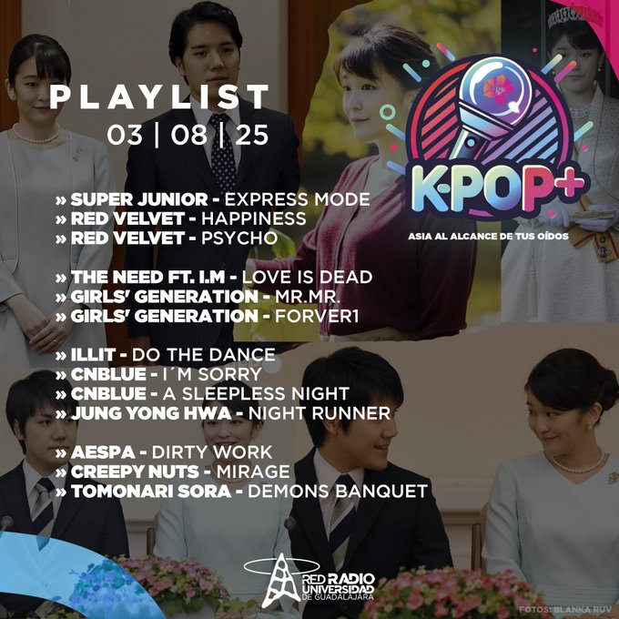 Kpop Plus “Asia a través de tus oídos” - Domingo 03 Agosto Kpop Plus “Asia a través de tus oídos” - Domingo 03 Agosto
