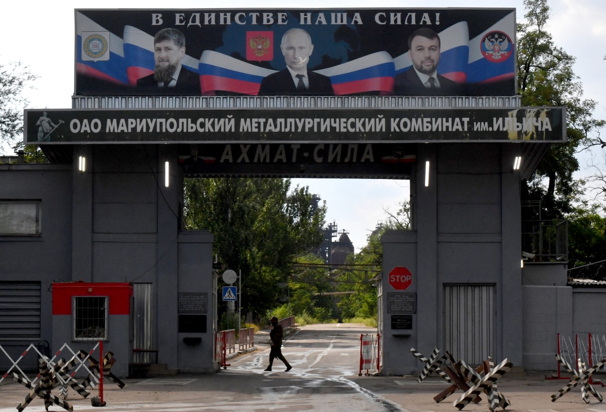 La reconstrucción de Mariúpol, bajo control de Rusia La reconstrucción de Mariúpol, bajo control de Rusia