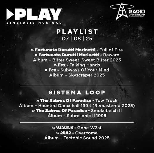 Play - Ju. 07 Ago 2025 Play - Ju. 07 Ago 2025