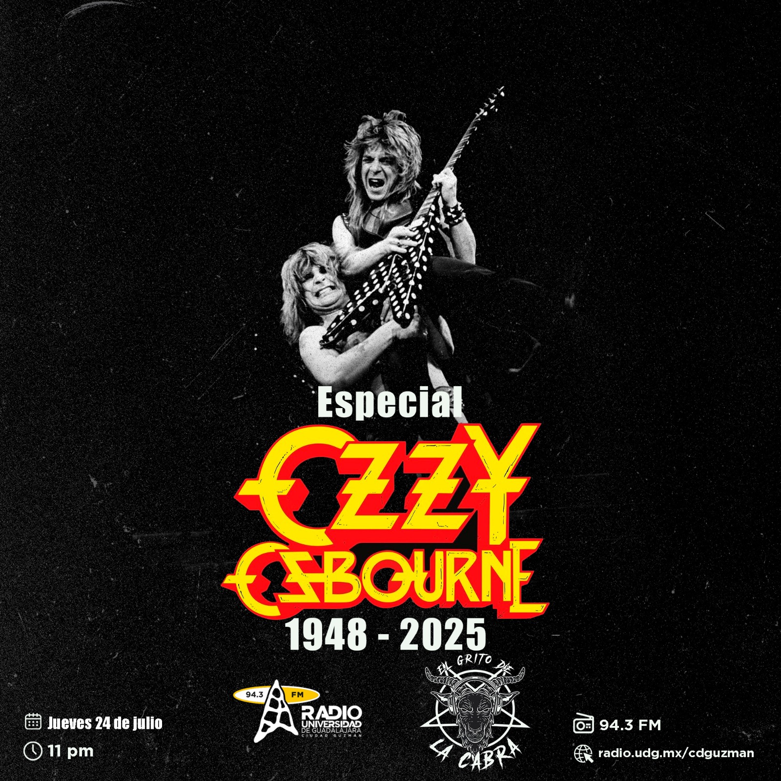 El Grito de la Cabra | Especial Ozzy Osbourne | 24 de Julio 2025 El Grito de la Cabra | Especial Ozzy Osbourne | 24 de Julio 2025