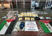 Ante los asesinatos de periodistas de Al Jazeera en Gaza, protestan en Guadalajara por la libertad de prensa