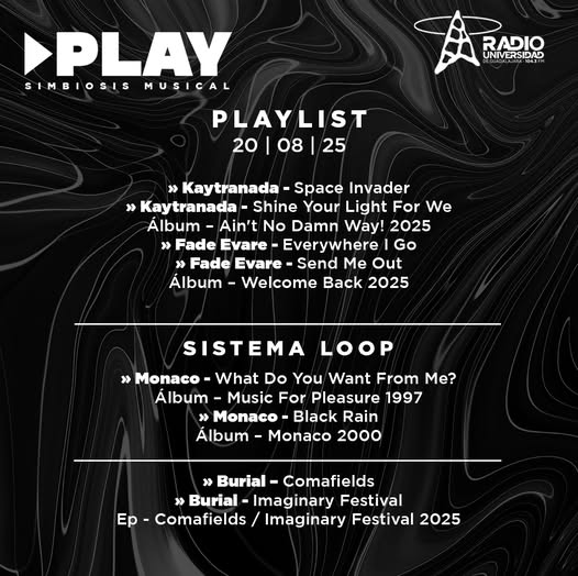 Play - Mi. 20 Ago 2025 Play - Mi. 20 Ago 2025