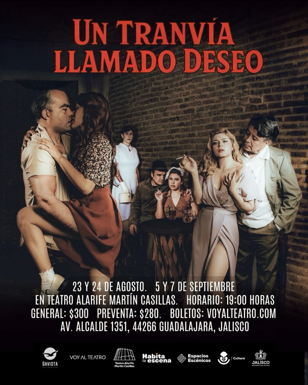 El impacto de las emociones en “Un tranvía llamado deseo”, llega al Teatro Alarife Martín Casillas El impacto de las emociones en “Un tranvía llamado deseo”, llega al Teatro Alarife Martín Casillas