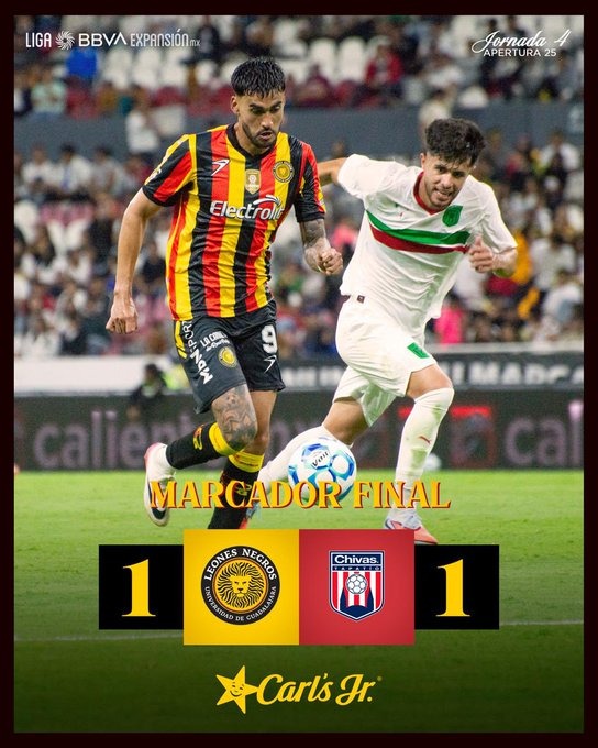 Leones Negros 01 Vs 01 Chivas Tapatio - Vi. 22 Ago 2025