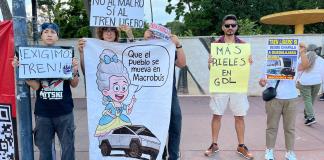 De nuevo, ciudadanos protestan contra BRT al aeropuerto y exigen Línea 5 con vagones