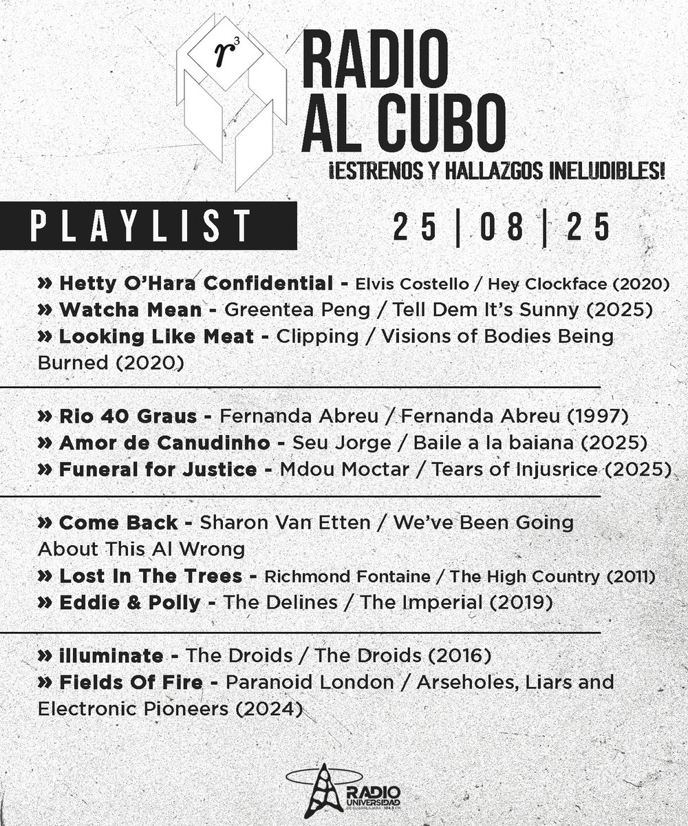 Radio al Cubo - Lu. 25 Ago 2025 Radio al Cubo - Lu. 25 Ago 2025