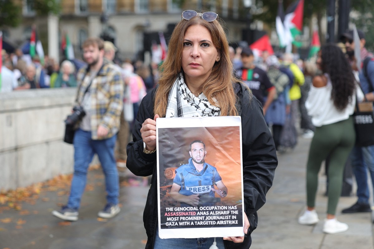 Cisjordania se moviliza por periodistas víctimas de ataques israelíes en Gaza