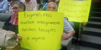 Colonos de Bugambilias van al Congreso a defender su bosque urbano; se oponen a torres