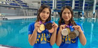 Lía y Mía Cueva, las gemelas tapatías que a los 14 años ya firman su historia en los clavados en México