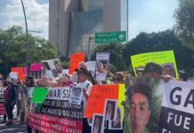 Se manifestaron familias de desaparecidos en la Glorieta Minerva, denuncian pocos avances