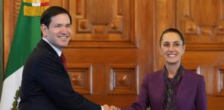 Sheinbaum recibe a Marco Rubio en medio de la ofensiva de EE.UU. contra el narcotráfico