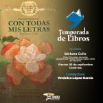 Temporada de Libros - Vi. 05 Sep 2025 - Bárbara Colio