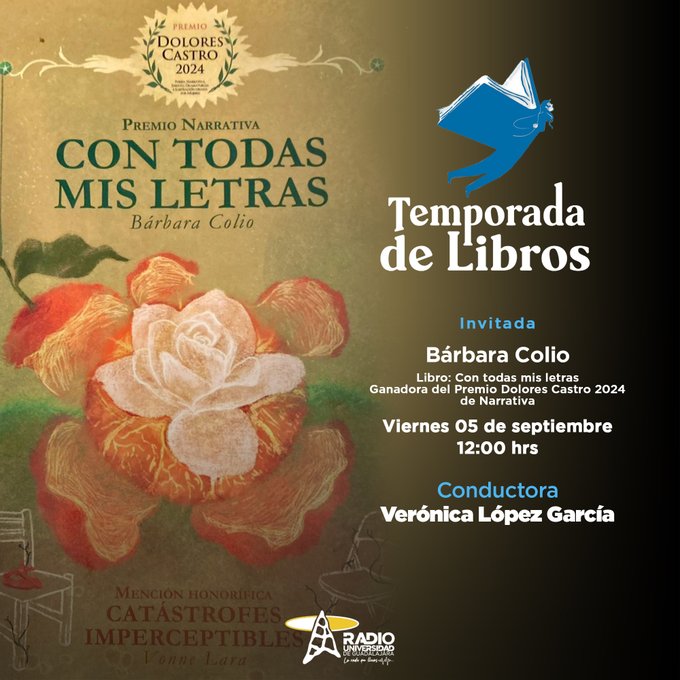 Temporada de Libros - Vi. 05 Sep 2025 - Bárbara Colio Temporada de Libros - Vi. 05 Sep 2025 - Bárbara Colio