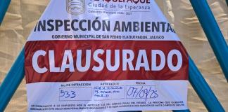 Clausuran tequilera en Tlaquepaque por verter desechos al drenaje y causar socavón