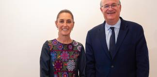 Sheinbaum recibe al presidente del BID para analizar apoyo al Plan México