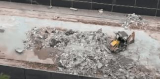 La huella del Mundial ya alcanza al Centro Histórico: derriban la fuente icónica frente al Cabañas