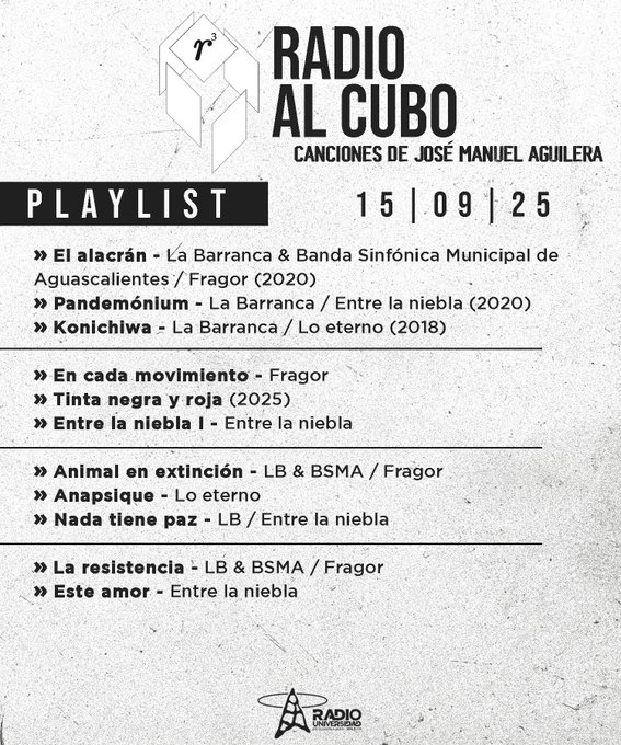 Radio al Cubo - Lu. 15 Sep 2025