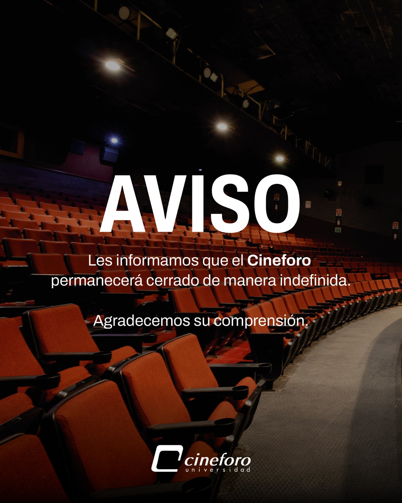 Anuncian cierre indefinido del Cineforo de la UdeG