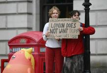 Miles de manifestantes en Londres contra la visita de Trump