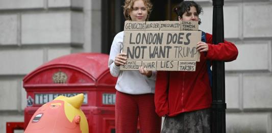 Miles de manifestantes en Londres contra la visita de Trump