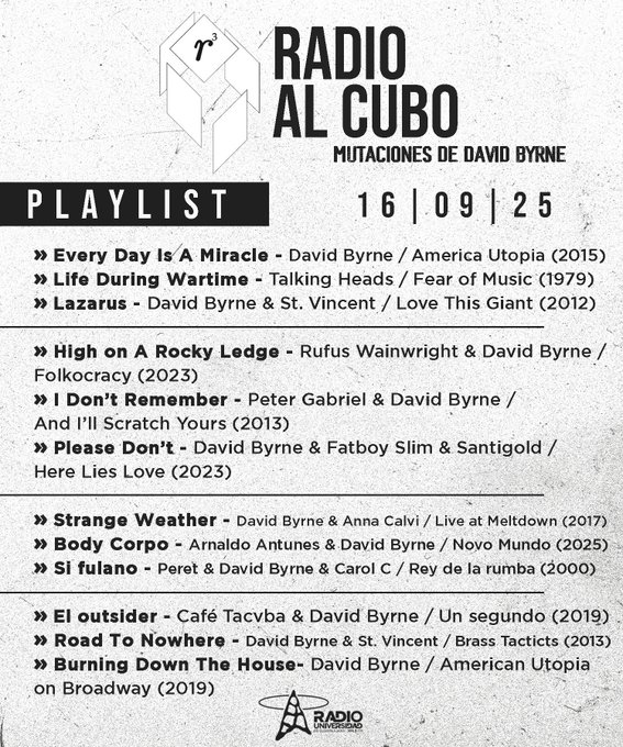 Radio al Cubo - Ma. 16 Sep 2025