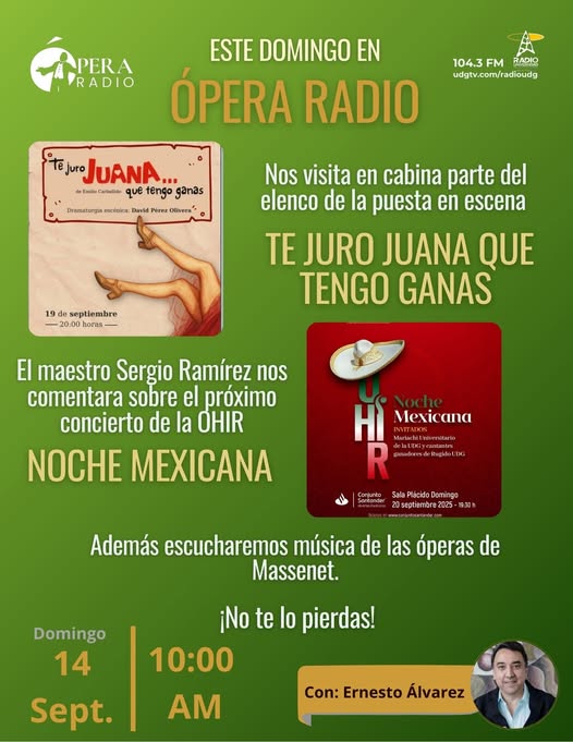 Ópera Radio - Do. 14 Sep 2025 Ópera Radio - Do. 14 Sep 2025
