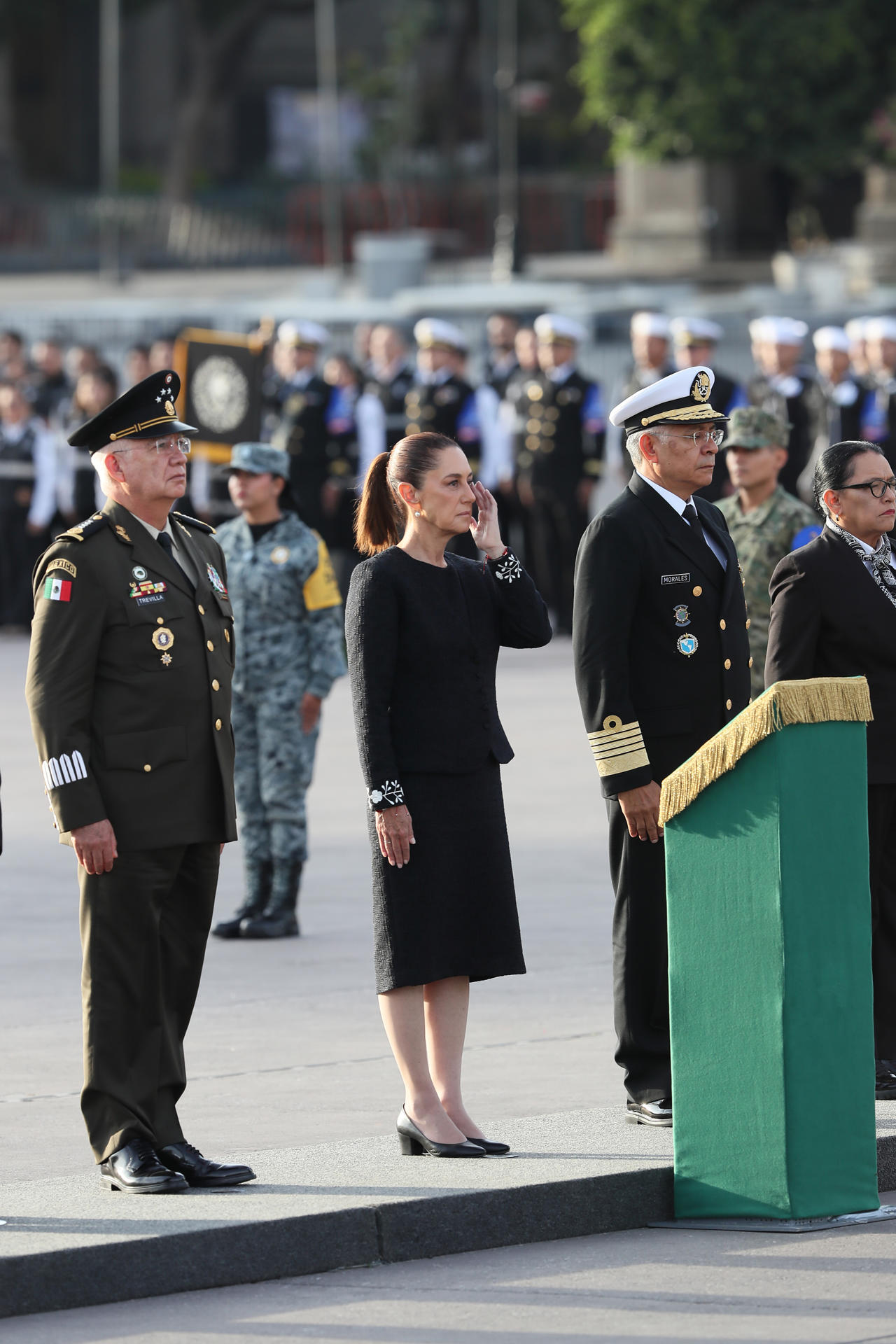 La presidenta de México conmemora en la capital del país los terremotos de 1985 y 2017