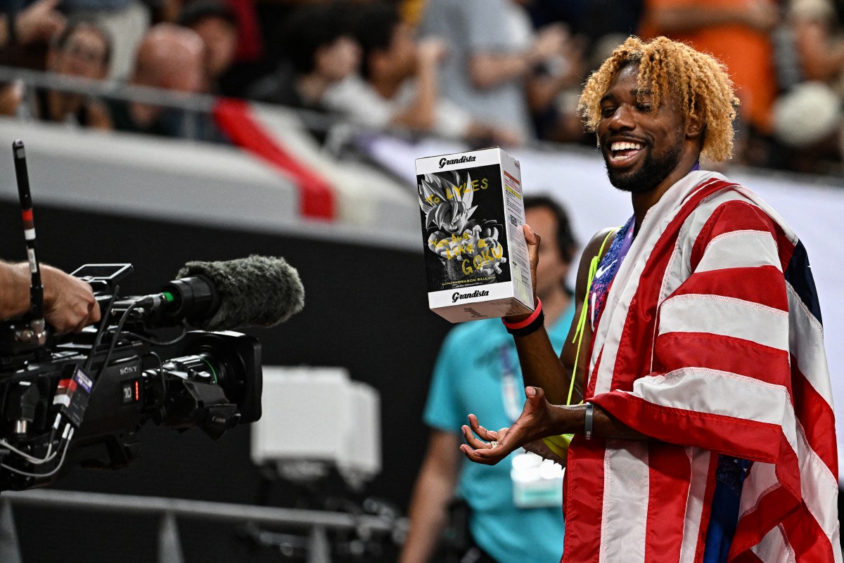Noah Lyles, el fan del anime más rápido del mundo